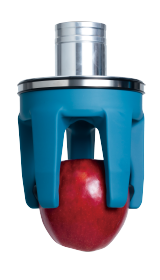 ソフトハンドリング用ロボットハンドSOFTmatics™がりんごをつかむイメージ