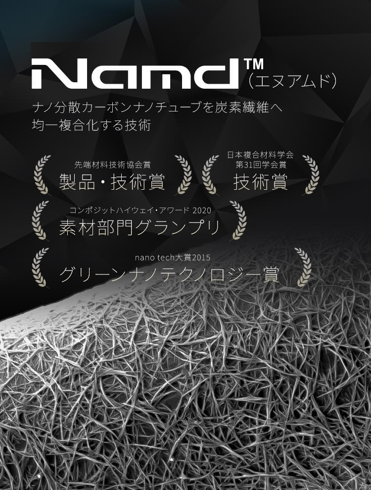 Namd™ ナノ分散カーボンナノチューブを炭素繊維へ均一複合化する技術