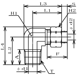 インサートタイプ　SUS304仕様 90°エルボ