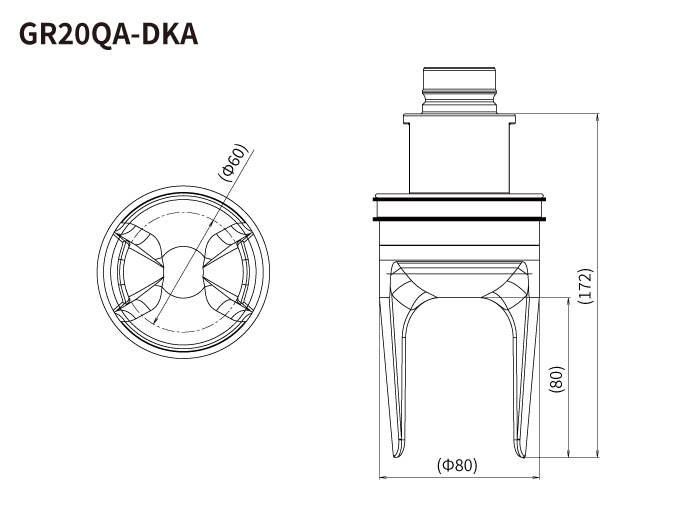 寸法図 GR20QA-DKA