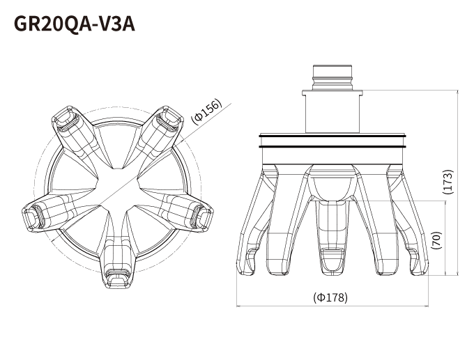 寸法図 GR20QA-V3A